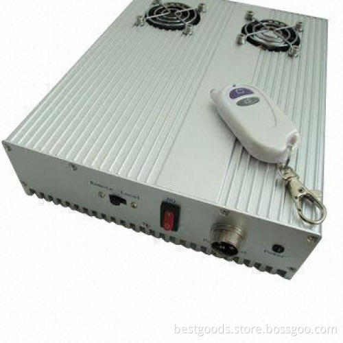 Desktop high power mobile phone jammer, available in silver